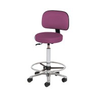 Banco alto Kinefis Elite: Elevação a gás e altura de 59 - 84 cm com aro reposapiés e respaldo (Várias cores disponíveis) Banco alto Kinefis Elite: Elevação a gás e altura de 59 - 84 cm com aro reposapiés e respaldo (Várias cores disponíveis)