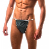Tanga descartável Kinefis caballero em TST de polipropileno de 35 gramas em cor preto (100 Unidades) Tanga descartável Kinefis caballero em TST de polipropileno de 35 gramas em cor preto (100 Unidades)