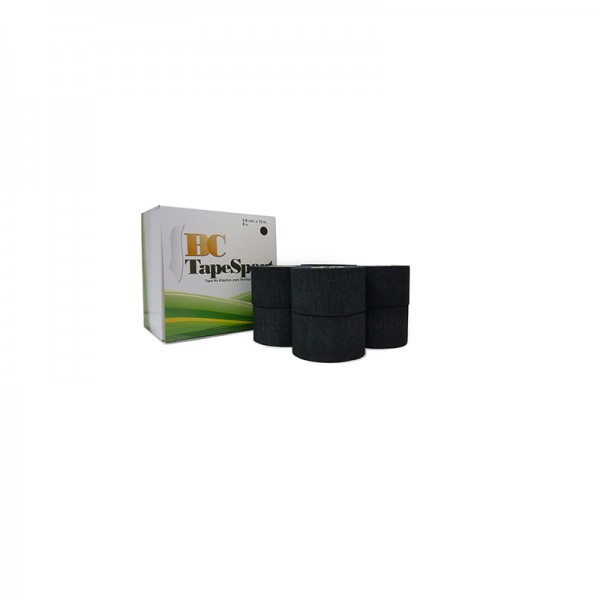 Tape Kinefis Sport 3,8cm x 10m: Ligadura inelástica desportiva (cor preta - unidade) Tape Kinefis Sport 3,8cm x 10m: Ligadura inelástica desportiva (cor preta - unidade)