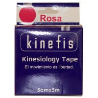 Banda Neuromuscular - Kinefis Kinesiology Tape Rosa 5 cm x 5 metros Banda Neuromuscular - Kinefis Kinesiology Tape Rosa 5 cm x 5 metros