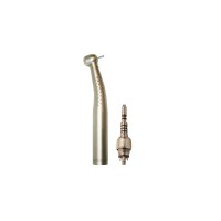 Turbina dental de titanio com luz, seis sprays, botão, standard com acoplamento Multiflex Turbina dental de titanio com luz, seis sprays, botão, standard com acoplamento Multiflex