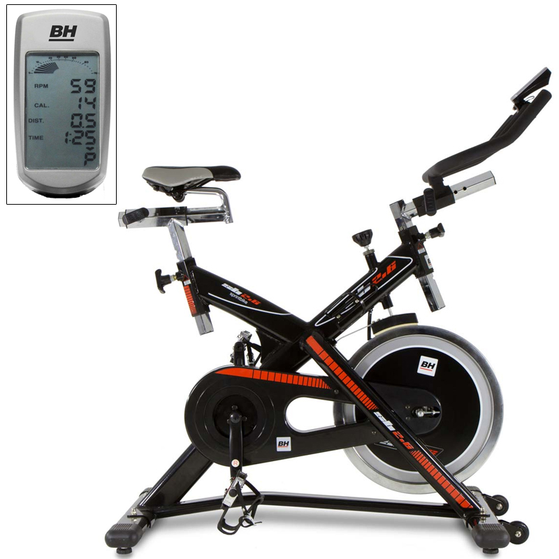 Bicicleta indoor SB2.6 Bh Fitness Pedalada realista Loja Fisaude